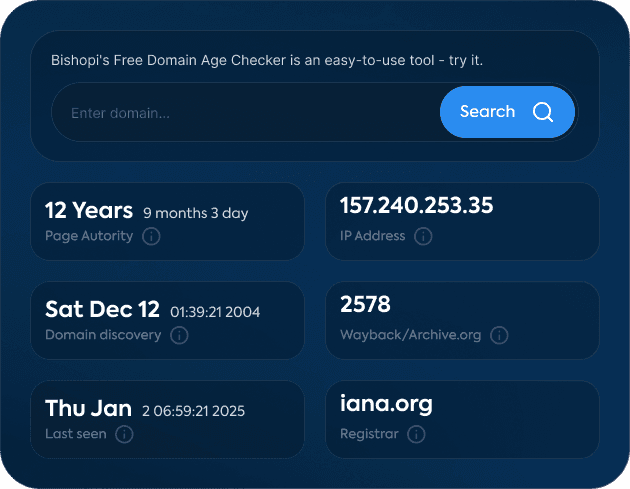 Domain Age Lookup Graphic
