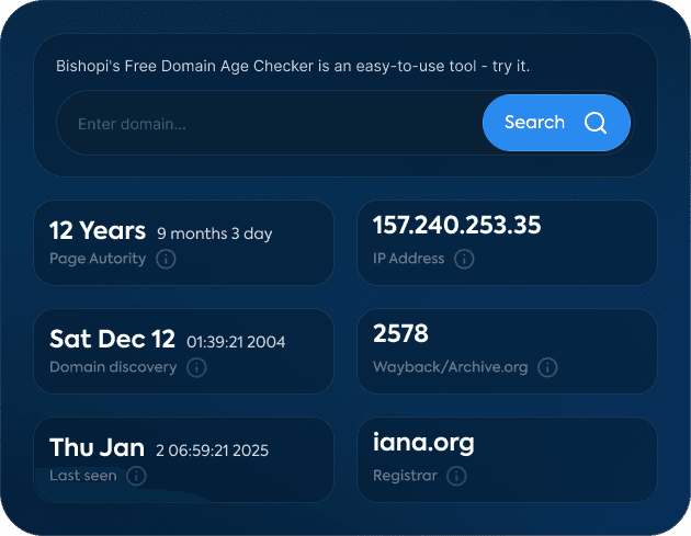 Domain Age Lookup Graphic